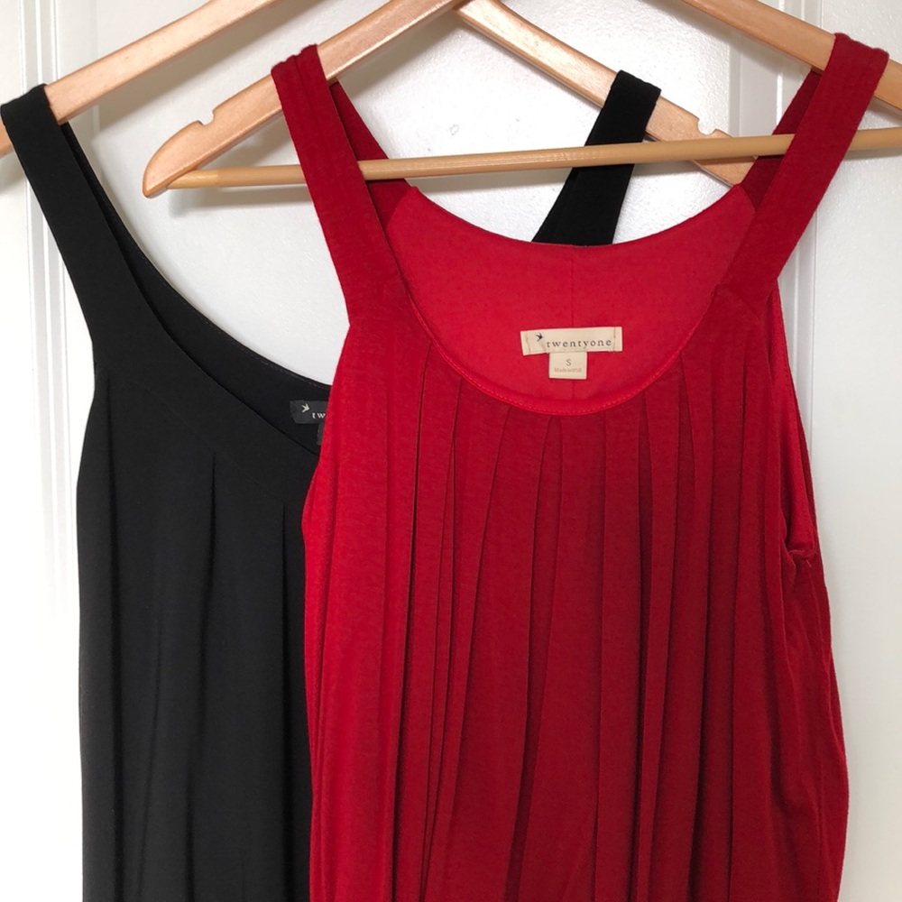 2 Forever 21 Mini Dresses - red and black